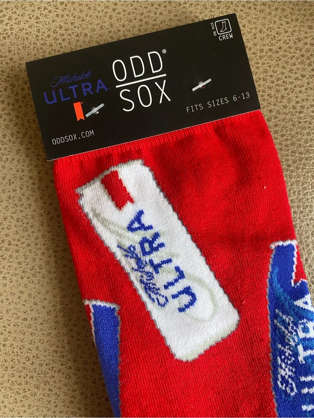 ODD SOX ‘Michelob ULTRA' Beer Can Print Novelty Socks